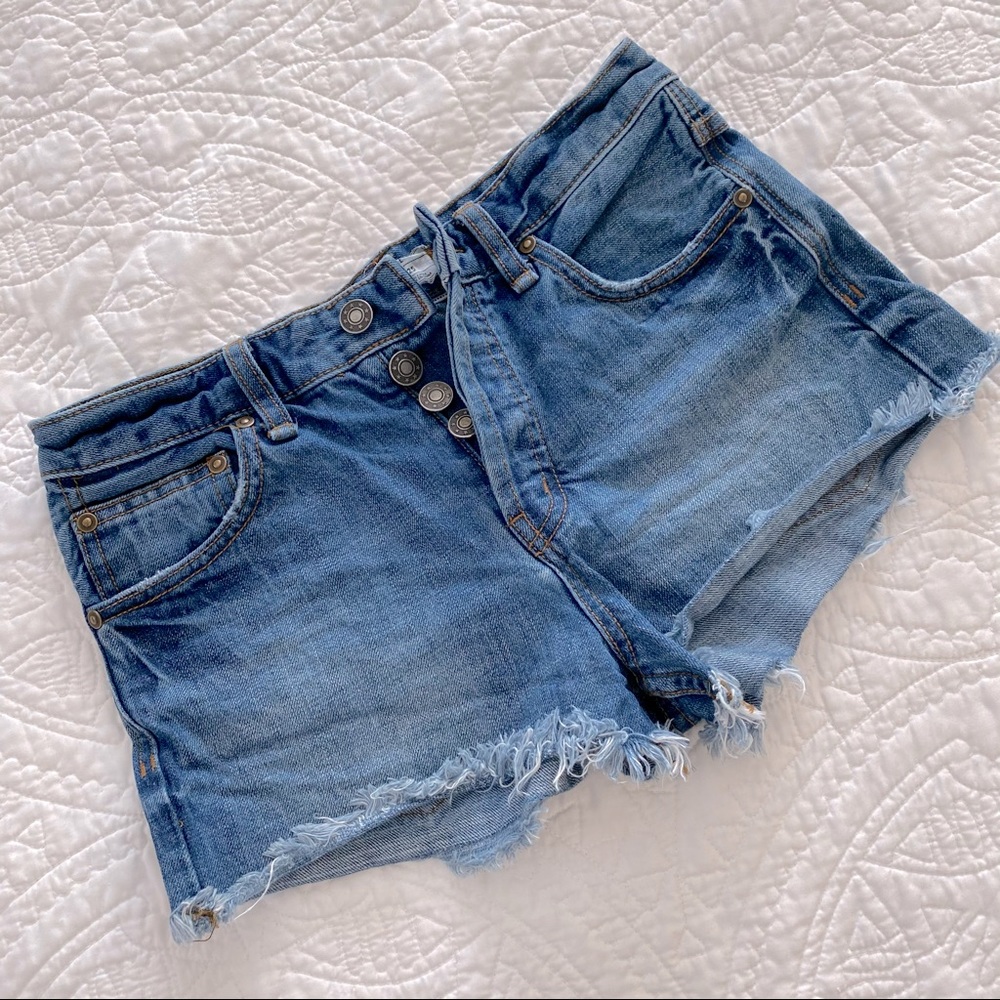 Free People Jean Cut Offs